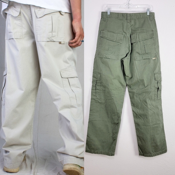 Levi's Pants Vintage 20 Levis Silvertab Green Khaki Cargo Pants